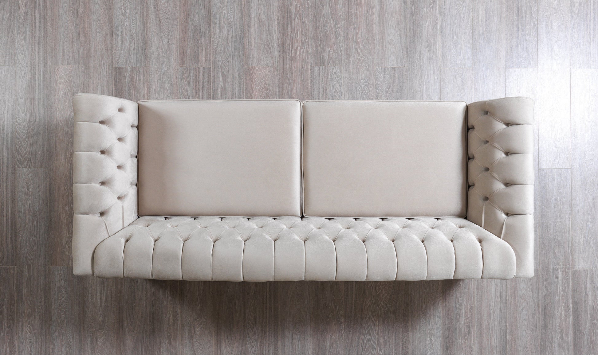 Milena Ivory Velvet Sofa  & Loveseat