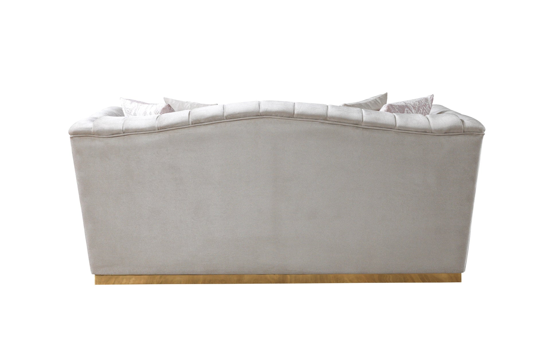 Milena Ivory Velvet Sofa  & Loveseat