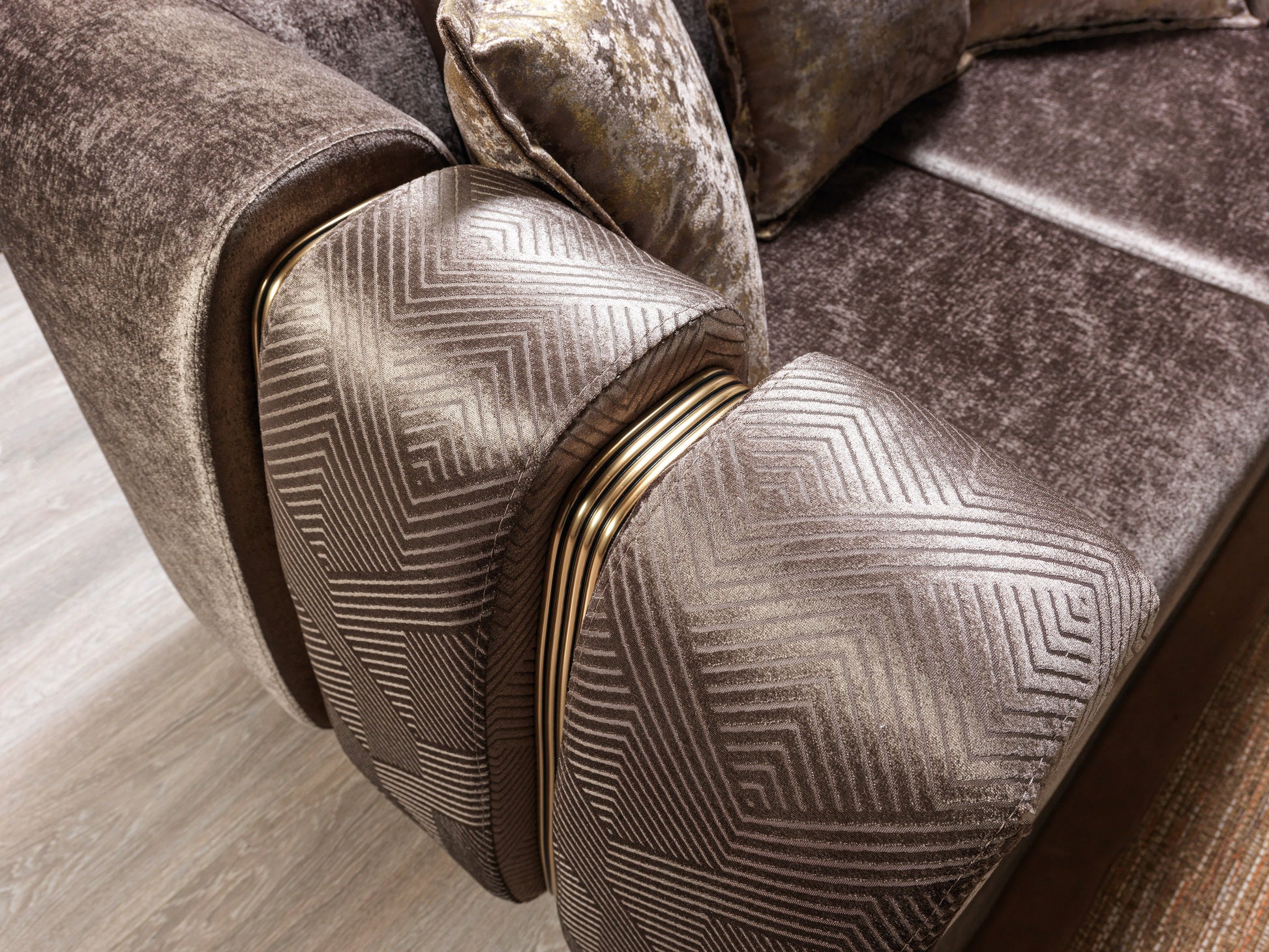 Santana Coffee Velvet Sofa 89" & Loveseat 69" [ETA: 9/10]