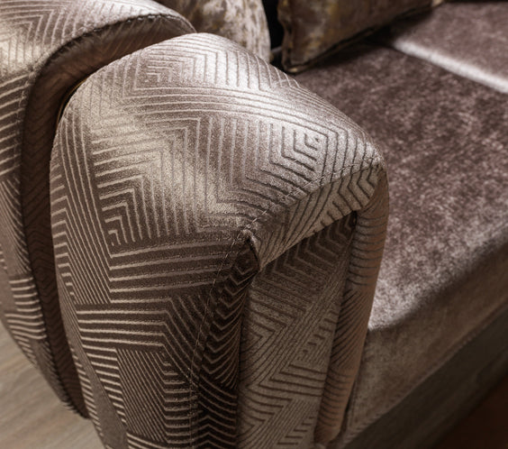 Santana Coffee Velvet Sofa