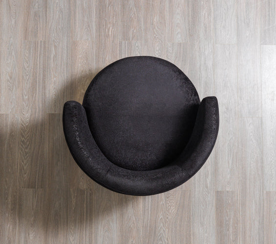 Michelle Black Velvet Curved 118
