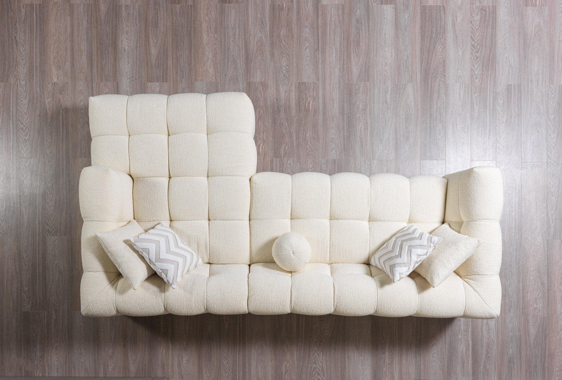 Ivy Ivory Boucle RAF 110" Sectional [ETA: 9/30]