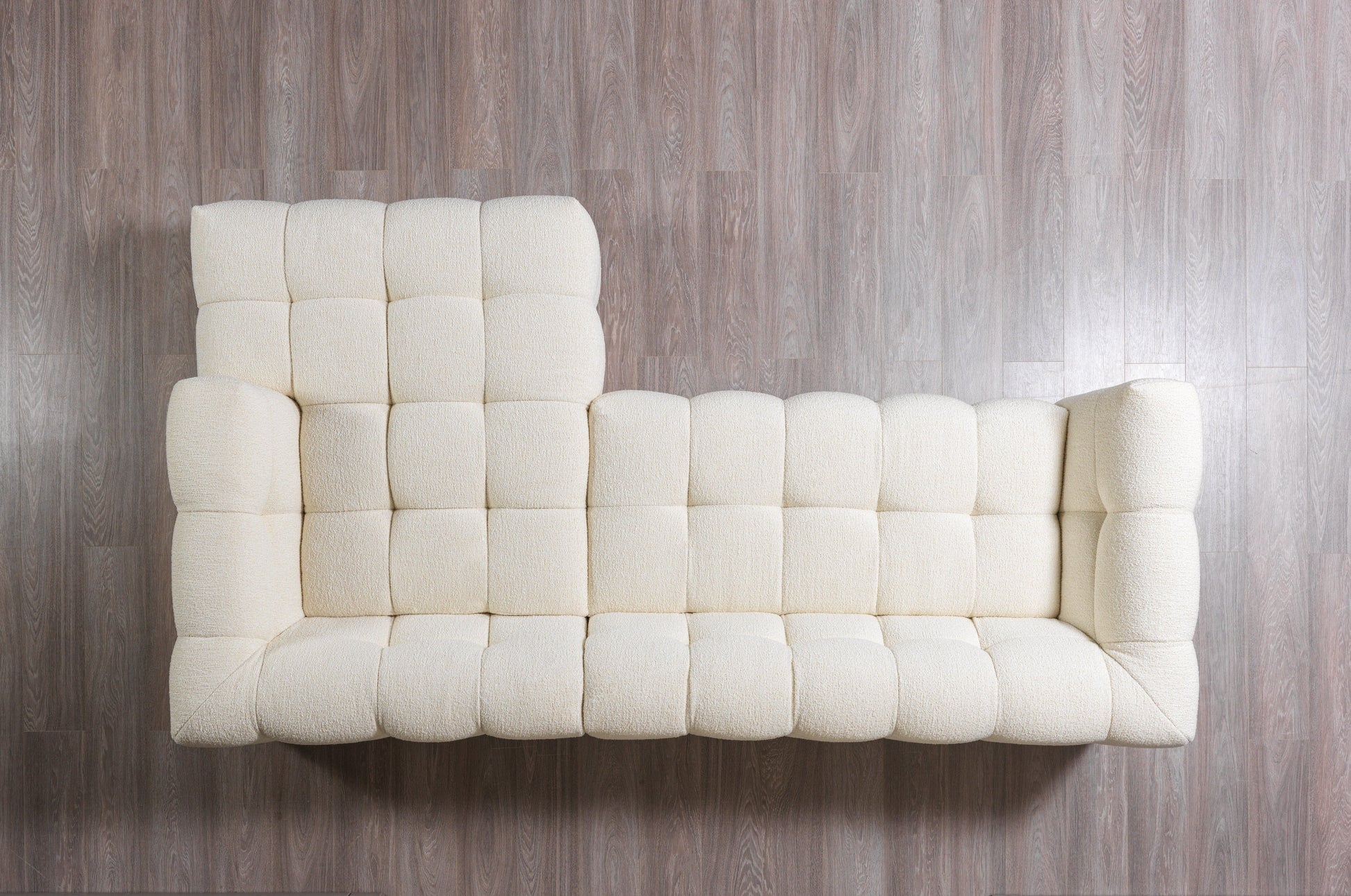 Ivy Ivory Boucle RAF 110" Sectional [ETA: 9/30]