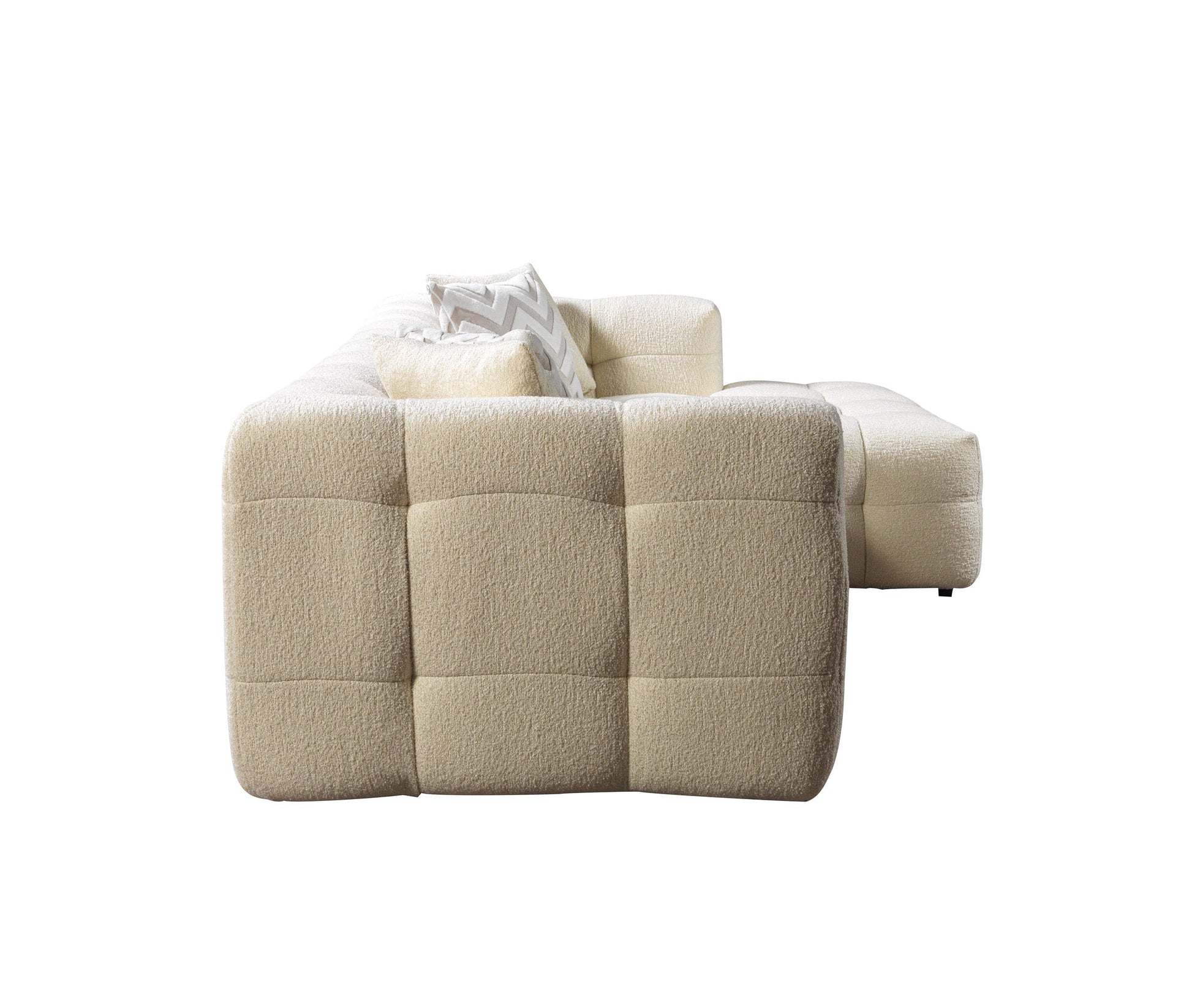 Ivy Ivory Boucle RAF 110" Sectional [ETA: 9/30]