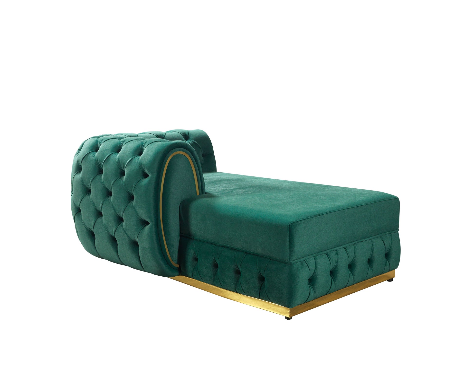 Jessie Green Velvet  Double Chaise 138" Sectional