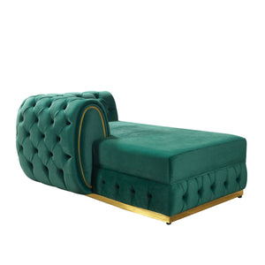 Jessie Green Velvet  Double Chaise 138