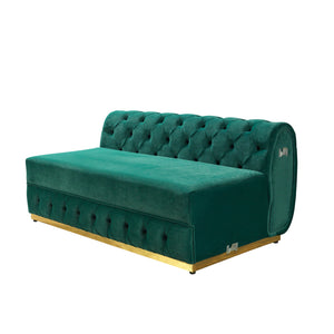 Jessie Green Velvet  Double Chaise 138