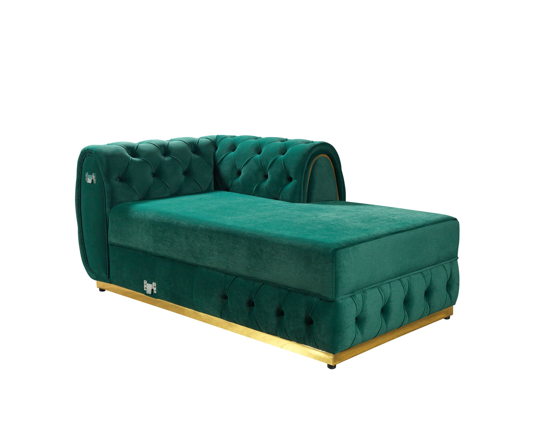 Jessie Green Velvet  Double Chaise 138" Sectional