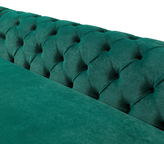 Jessie Green Velvet  Double Chaise 138