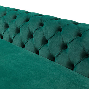 Jessie Green Velvet  Double Chaise 138