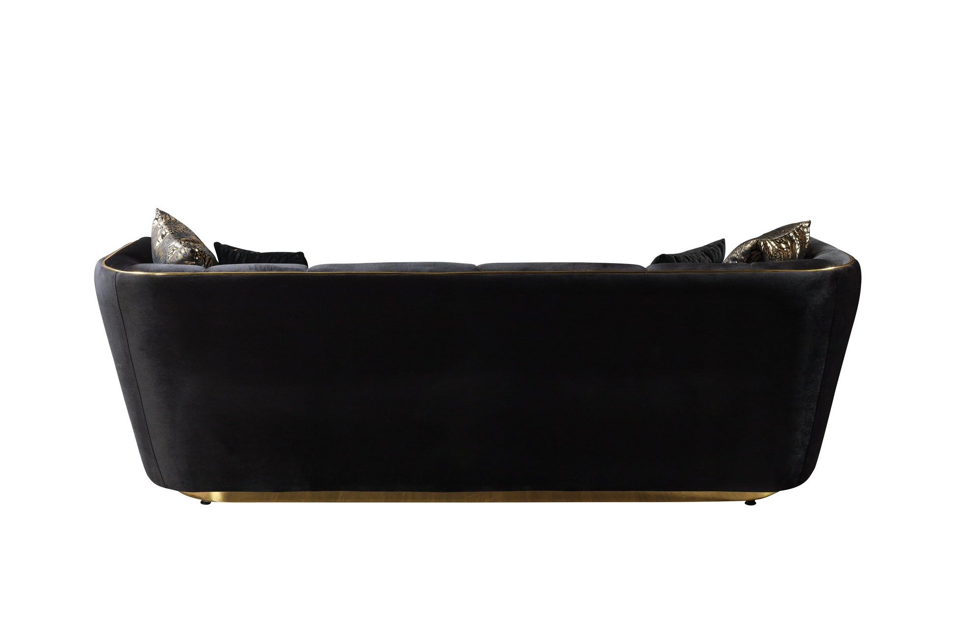 Daphne Black Velvet Sofa 95" & Loveseat 79"