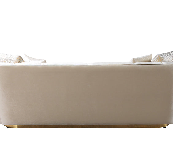 Daphne Ivory Velvet Sofa & Loveseat