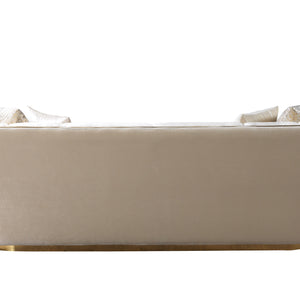 Daphne Ivory Velvet Sofa & Loveseat