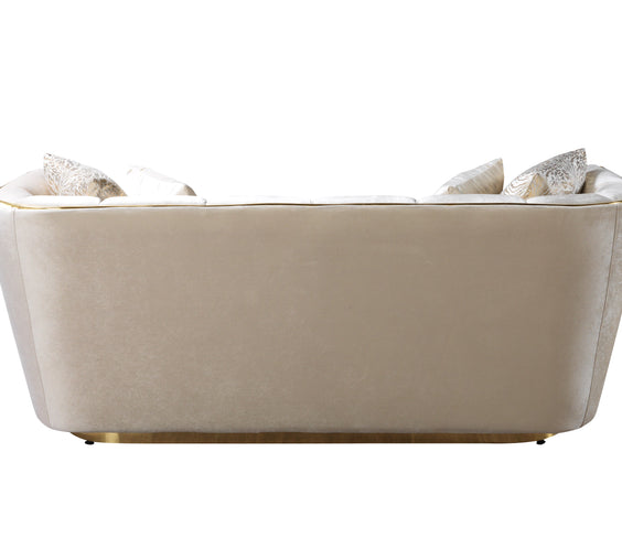Daphne Ivory Velvet Sofa & Loveseat