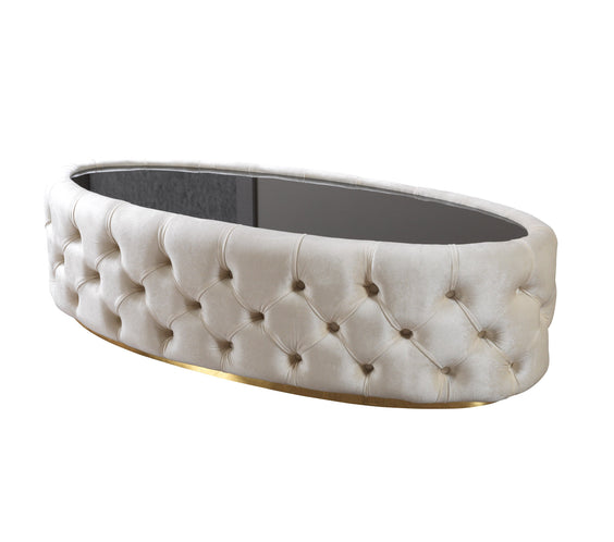 Daphne Ivory Velvet Sofa & Loveseat