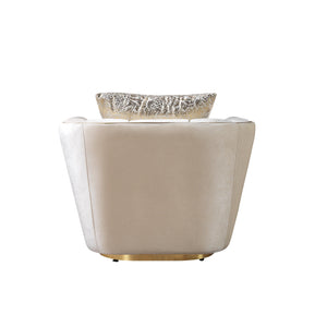 Daphne Ivory Velvet Chair