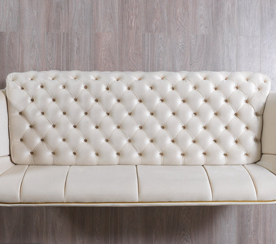 Daphne Ivory Velvet Sofa & Loveseat