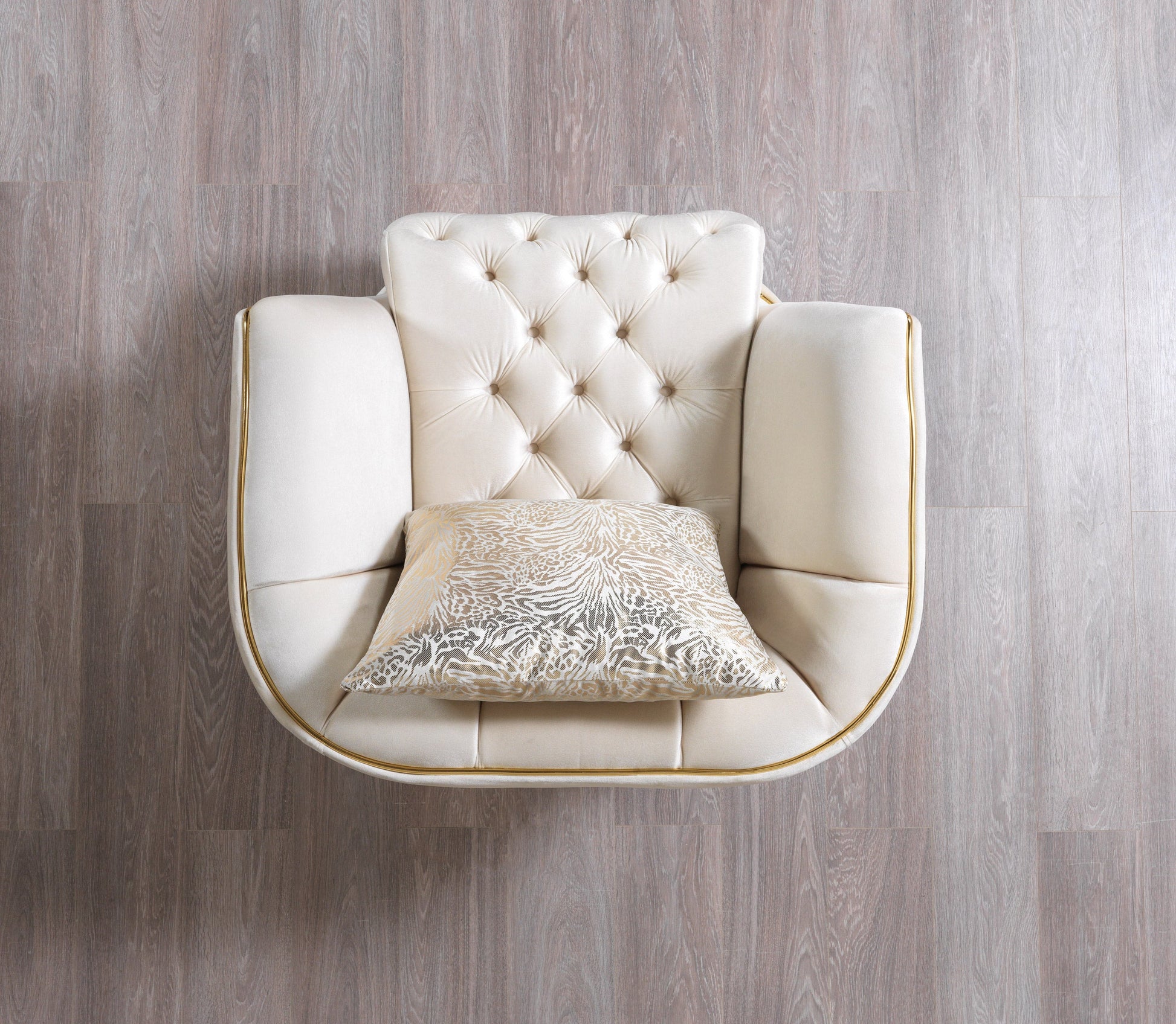 Daphne Ivory Velvet Sofa & Loveseat