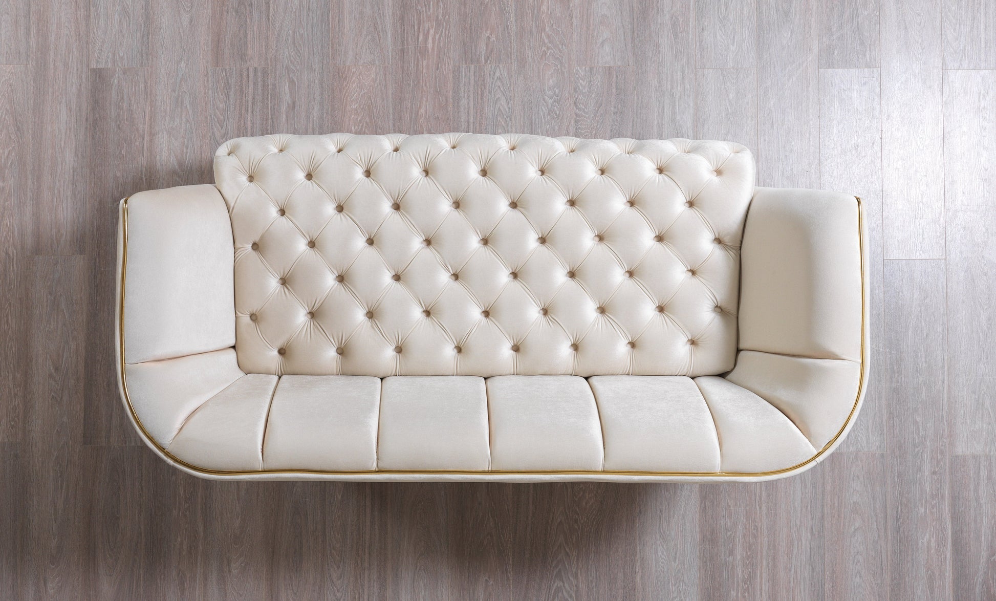 Daphne Ivory Velvet Sofa & Loveseat