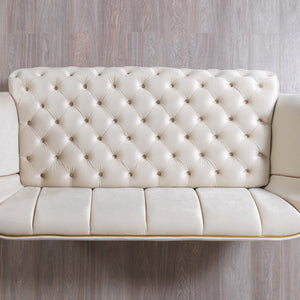 Daphne Ivory Velvet Sofa & Loveseat