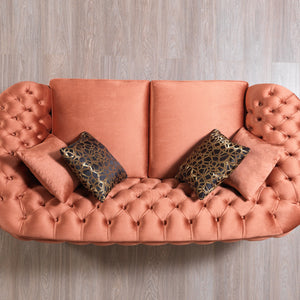 Lupino Orange Velvet Sofa 95