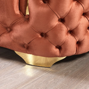 Lupino Orange Velvet Sofa 95