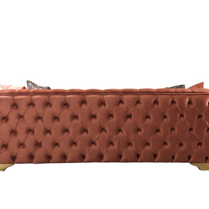 Lupino Orange Velvet Sofa 95