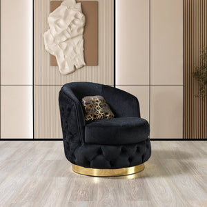 Lupino Black Velvet Sofa 95