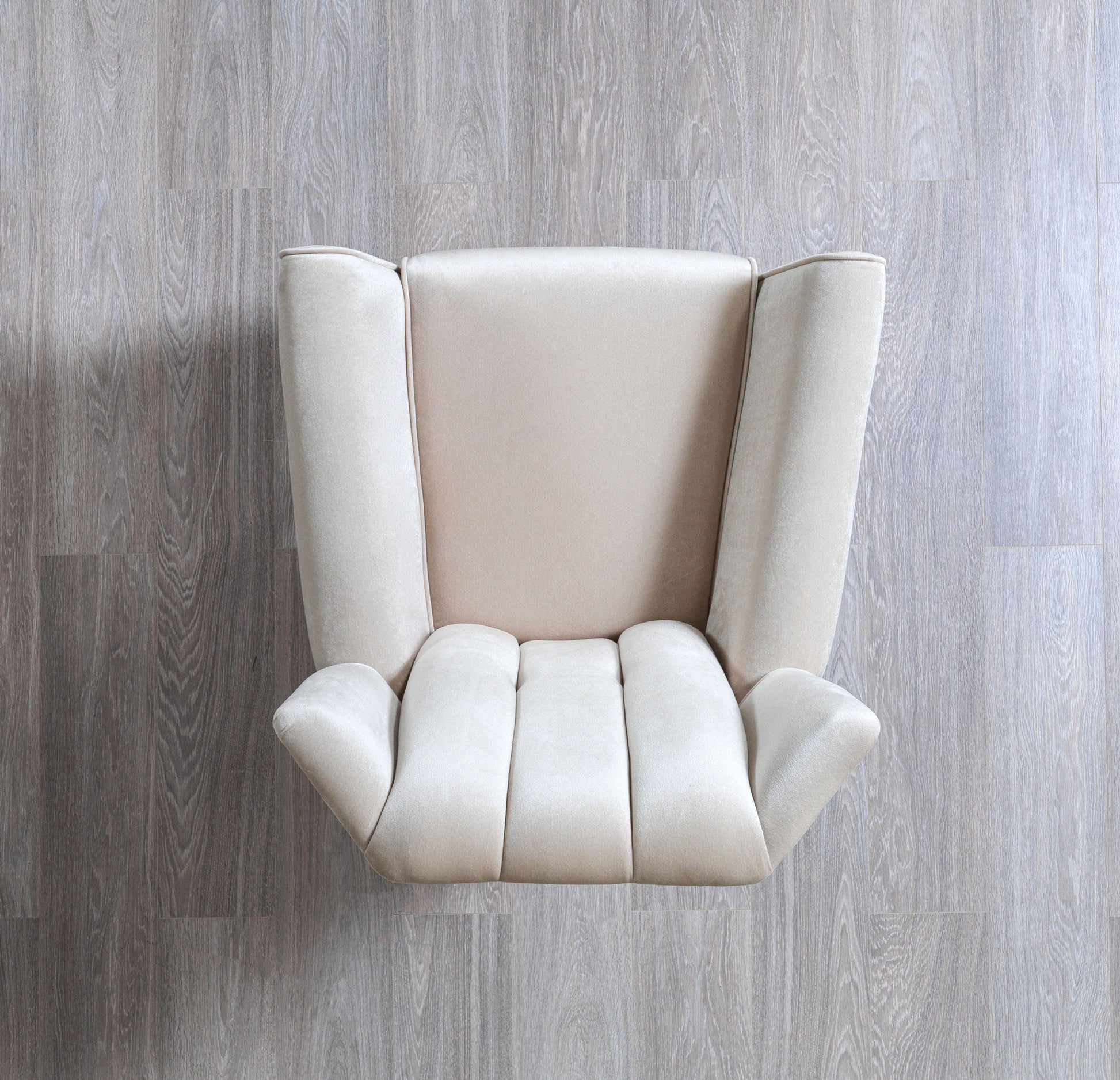 Merida Ivory Velvet Chair