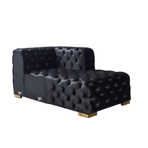 Neva Black Velvet Double Chaise 138