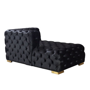 Neva Black Velvet Double Chaise 138