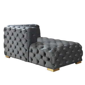 Neva Gray Velvet Double Chaise 138