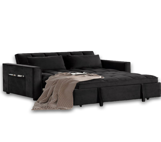 Relax Black Sleeper Sofa
