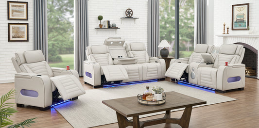 Upgrade your space with the TOKYO 3PC Sand Power Reclining Set. Plush, modern, and durable. Shop now at Moda Home for premium comfort and style.
