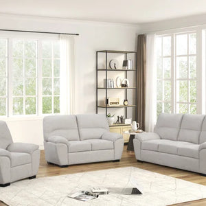 Upgrade your living space with the Tiffany Stone 2PC or 3PC Set from Moda Home. Featuring high-quality stone fabric, padded comfort, and durable frames.