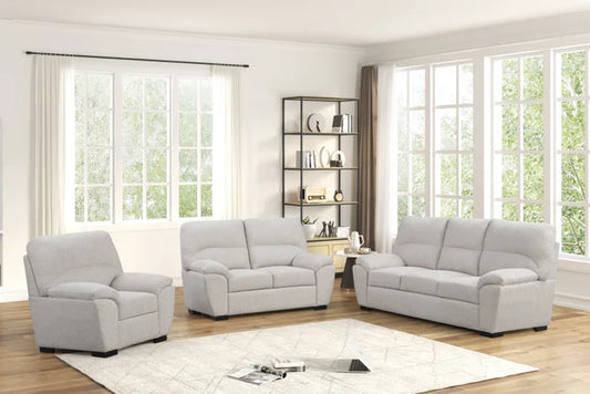 Upgrade your living space with the Tiffany Stone 2PC or 3PC Set from Moda Home. Featuring high-quality stone fabric, padded comfort, and durable frames.