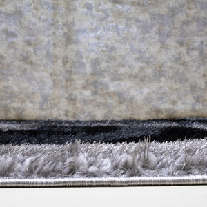 3D Shaggy GRAY Area Rug - 3D555