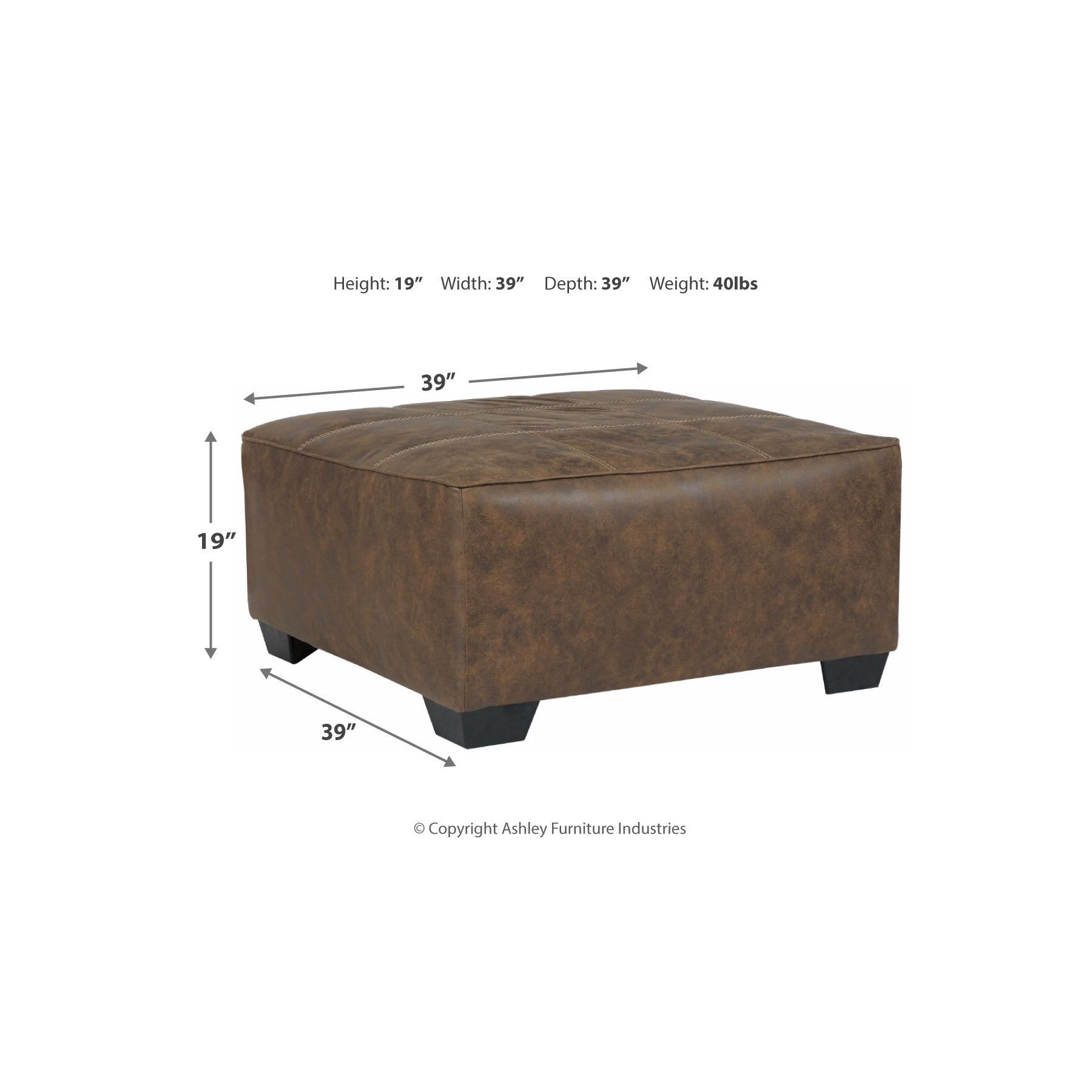 Abalone Chocolate 3-Piece RAF Chaise Sectional