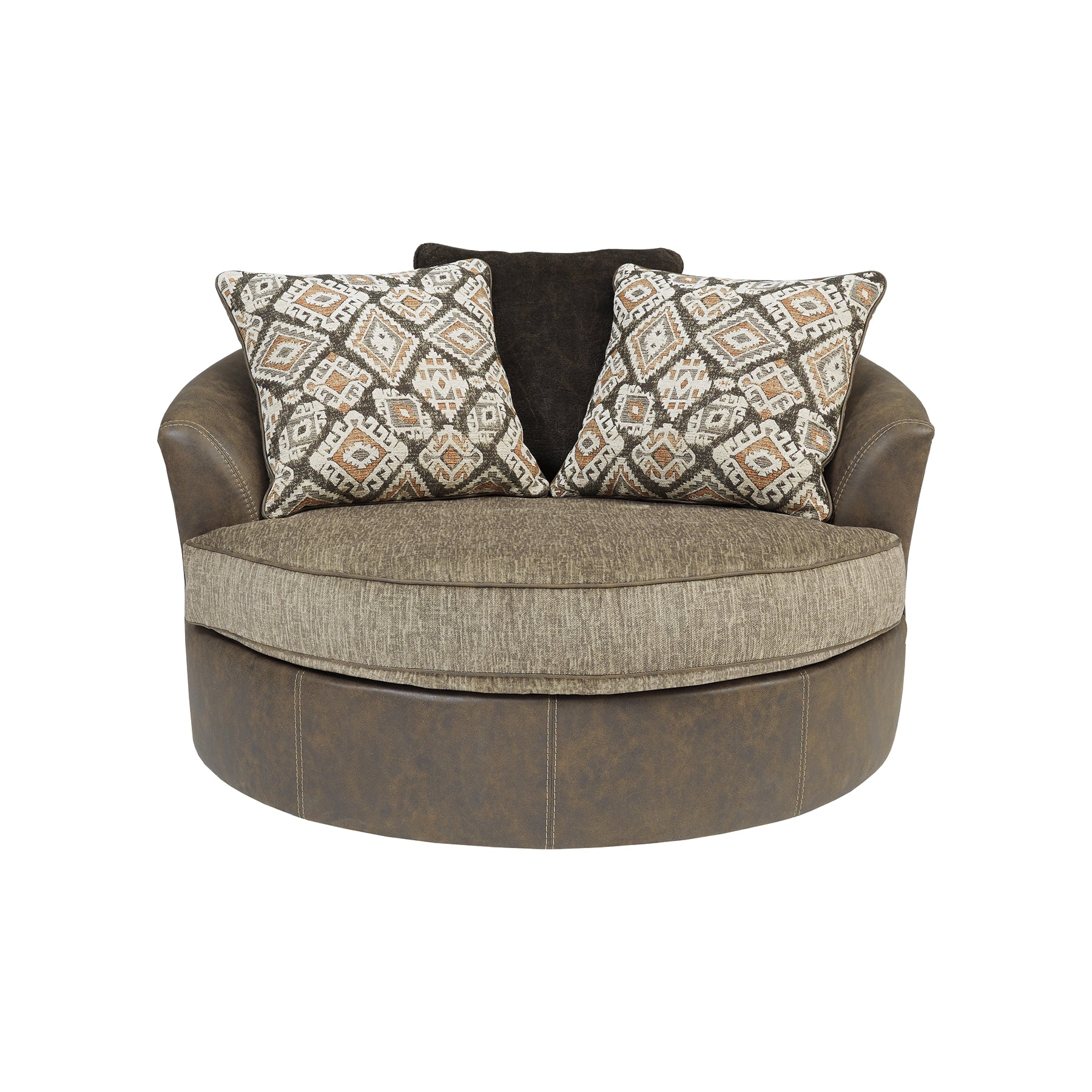 Abalone Chocolate 3-Piece RAF Chaise Sectional