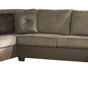 Abalone Chocolate 3-Piece RAF Chaise Sectional