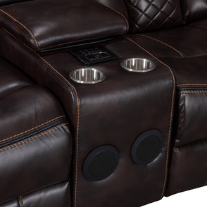 Alexa Brown Reclining Sectional