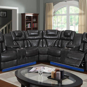 Alexa Gray Reclining Sectional