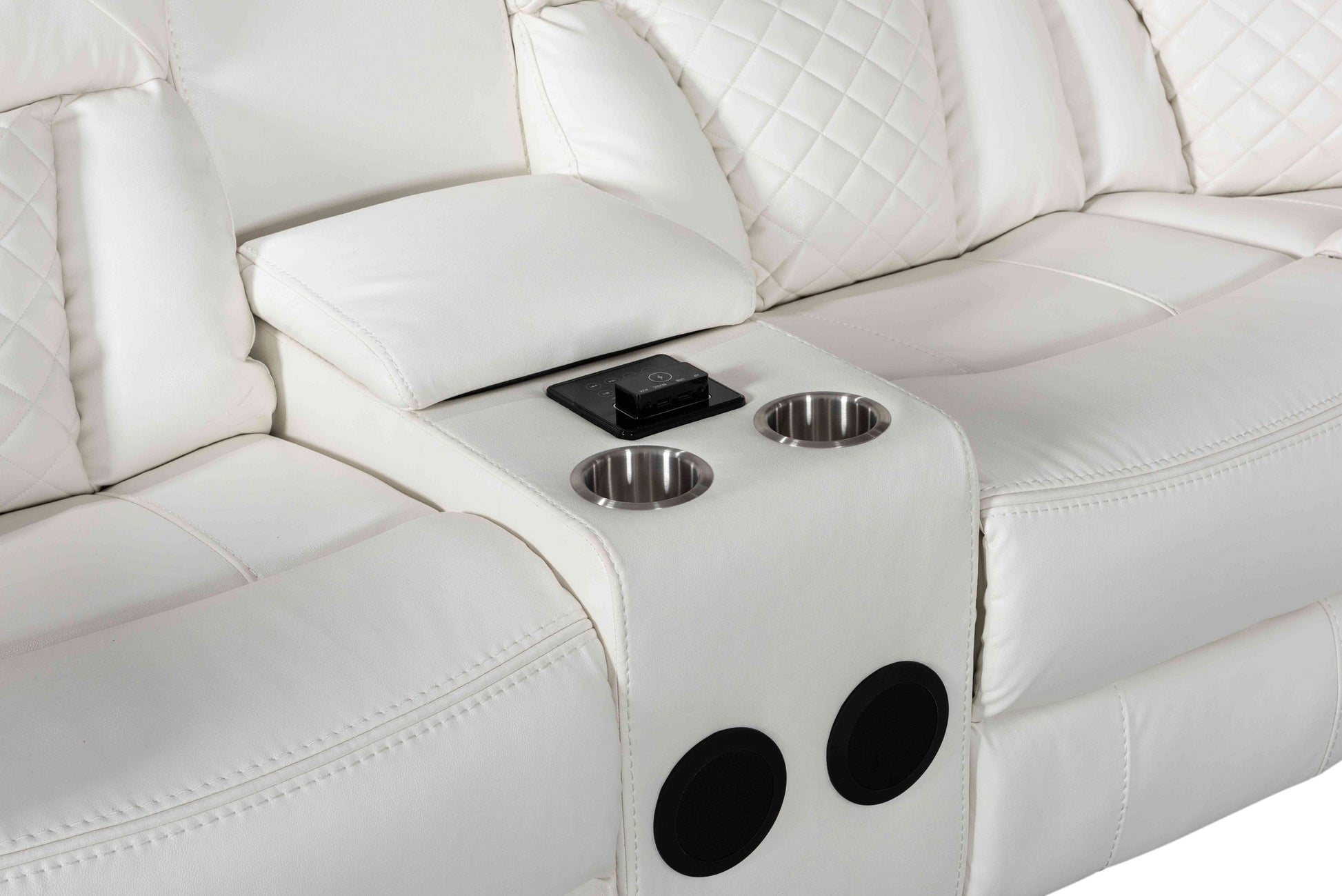 Alexa White Reclining Sectional