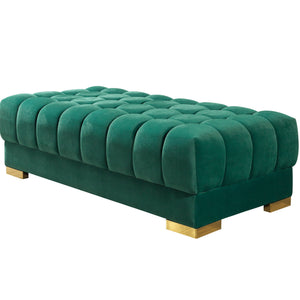 Ariana Green Velvet Double Chaise Sectional