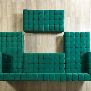 Ariana Green Velvet Double Chaise Sectional