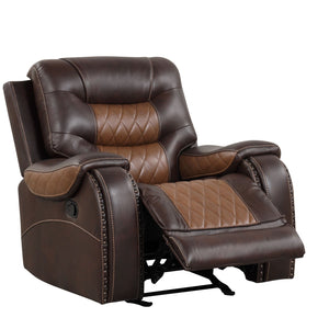 Ashley Two-Tone Brown 3-Piece Reclining Living Room Set