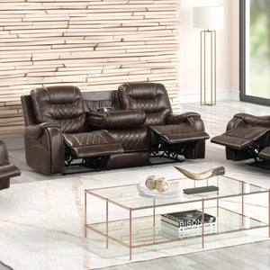 Ashley Brown Oversized 3-Piece Reclining Living Room Set