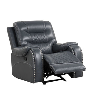 Ashley Gray Oversized 3-Piece Reclining Living Room Set