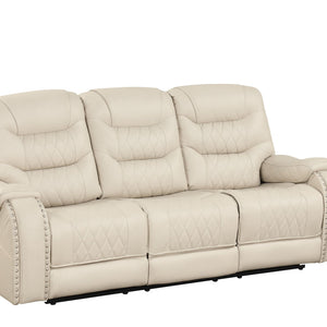 Ashley Cream Oversized 3-Piece Reclining Living Room Set