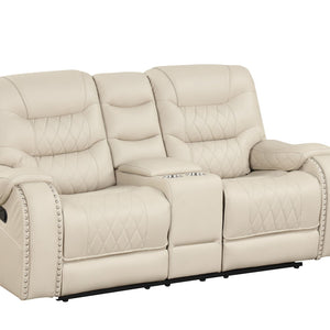 Ashley Cream Oversized 3-Piece Reclining Living Room Set